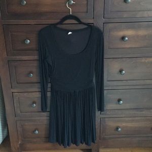 Everyday little black dress with long sleeves.